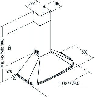 Кухонная вытяжка CATA Neblia 600 [02052300]