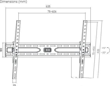 Кронштейн для телевизора Ultramounts UM846 (черный)