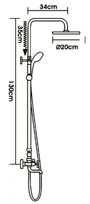 Душевая система Frud R24732