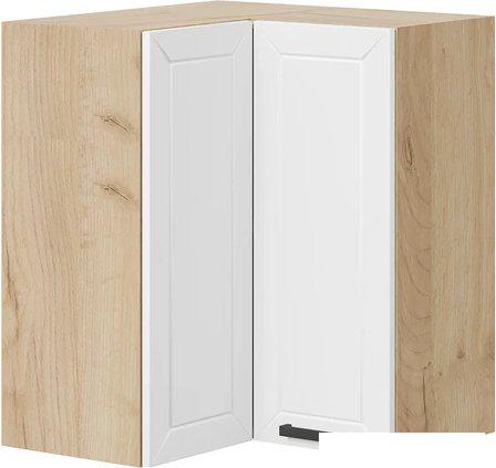 Шкаф навесной Трия Лорас 1В6УП (дуб крафт золотой/холст белый)