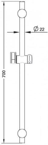 Душевая штанга Esko SR725
