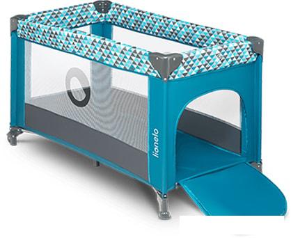 Игровой манеж Lionelo Stefi (зеленый/бирюзовый)