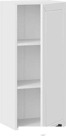 Шкаф навесной Трия Лорас 1ВВ4 с одной дверью (белый/холст белый)