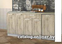 Шкаф напольный Интерлиния Компо НШ40р-1дв (дуб серый)