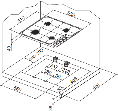 Варочная панель Hansa BHGY61079