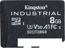 Карта памяти Kingston Industrial microSDHC SDCIT2/8GBSP 8GB Карта памяти Kingston Industrial microSDHC SDCIT2/8GBSP 8GB