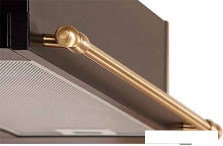 Кухонная вытяжка Elikor Интегра 60П-400-В2Л (антрацит/рейлинг бронза)