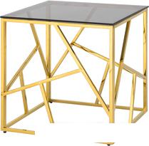 Журнальный столик Stool Group Арт Деко 55x55 EET-015 (стекло Smoke/сталь золото) Журнальный столик Stool Group Арт Деко 55x55 EET-015 (стекло Smoke/сталь золото)