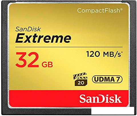 Карта памяти SanDisk Extreme CompactFlash 32GB [SDCFXSB-032G-G46]