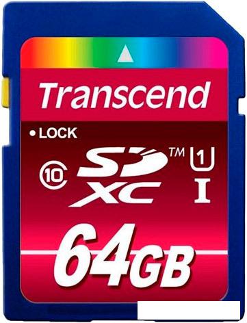 Карта памяти Transcend SDXC UHS-I (Class 10) 600x Ultimate 64GB (TS64GSDXC10U1)