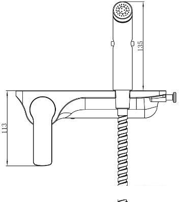 Гигиенический душ Lemark Solo LM7168CW