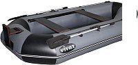 Гребная лодка Vivax К280Т с полом-сланью (без киля, серый/черный) Гребная лодка Vivax К280Т с полом-сланью (без киля, серый/черный)