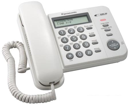 Проводной телефон Panasonic KX-TS2356RUW (белый)