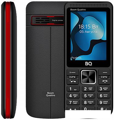 Кнопочный телефон BQ-Mobile BQ-2455 Boom Quattro (черный)