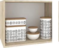 Шкаф навесной Кортекс-мебель Корнелия Ретро ВШ50г-400 (дуб сонома)