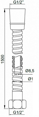 Душевой шланг IDDIS A50211 1.5