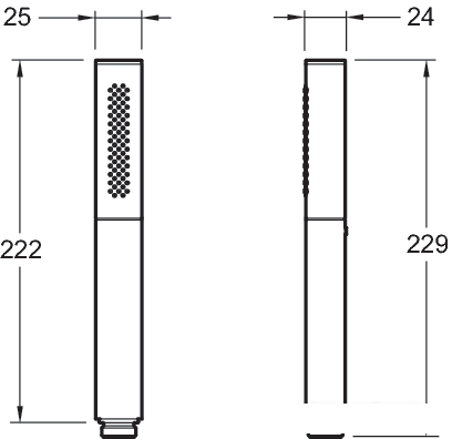 Душевая лейка Jacob Delafon Shift Square [E14788-CP]