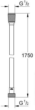 Душевой шланг Grohe VitalioFlex Silver 1750 мм 27506001