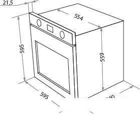 Духовой шкаф HOMSair OES660BK