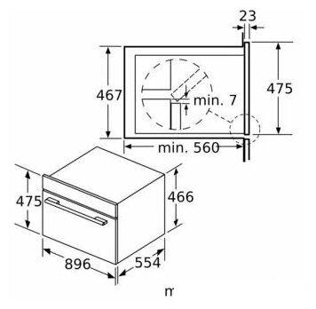 Электрический духовой шкаф Siemens iQ100 VB011CBR0M