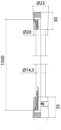 Душевой шланг IDDIS 04P15BCi19