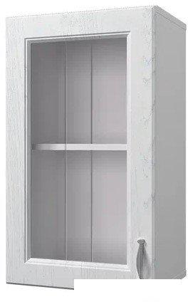 Шкаф навесной Горизонт Принцесса 40 с витриной (арктик)