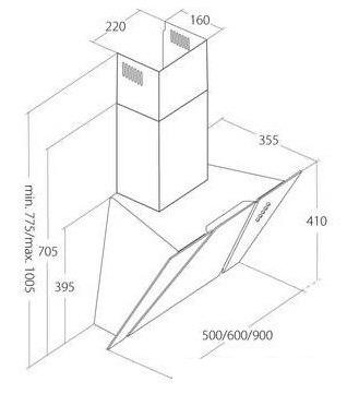 Кухонная вытяжка Akpo Cetias 60 WK-4 (черный)