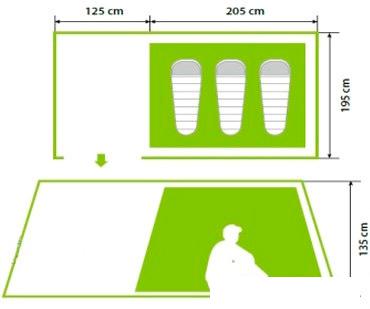 Палатка Norfin Peled 3 (NF-10405)