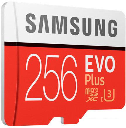 Карта памяти Samsung EVO Plus microSDXC 256GB + адаптер