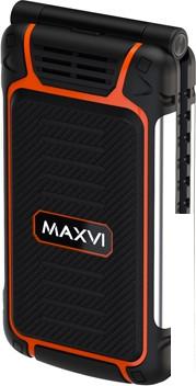 Кнопочный телефон Maxvi E10 (оранжевый)