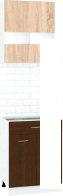 Готовая кухня Кортекс-мебель Корнелия Экстра 60р1ш2д без столешницы (дуб сонома/венге)