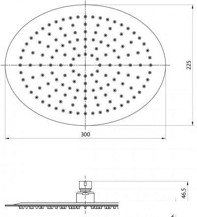 Верхний душ Lemark LM9484S