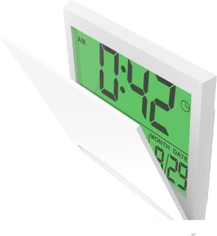 Настольные часы Ritmix CAT-042 (белый)