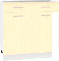 Шкаф напольный Кортекс-мебель Корнелия Лира НШ80р1ш без столешницы (венге светлый)