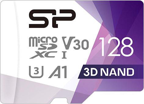 Карта памяти Silicon-Power Superior Pro microSDXC SP128GBSTXDU3V20AB 128GB + адаптер
