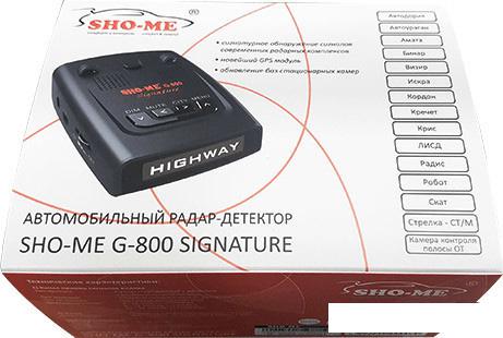 Радар-детектор Sho-Me G-800 Signature