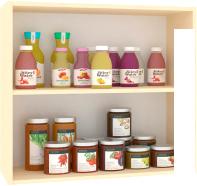 Шкаф навесной Кортекс-мебель Корнелия Ретро ВШ80ст (венге светлый) Шкаф навесной Кортекс-мебель Корнелия Ретро ВШ80ст (венге светлый)