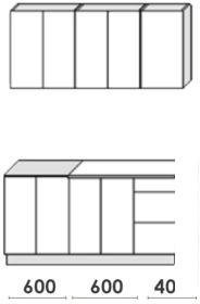 Готовая кухня Артём-Мебель Оля СН-114 без стекла ДСП 1.6/3м (дуб крафт табачный)