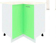 Шкаф напольный Кортекс-мебель Корнелия Лира НШУ угловой (зеленый/королевский опал)