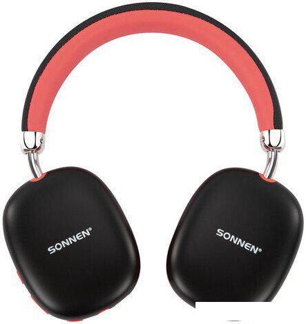 Наушники Sonnen HP-B12BR (черный/красный)