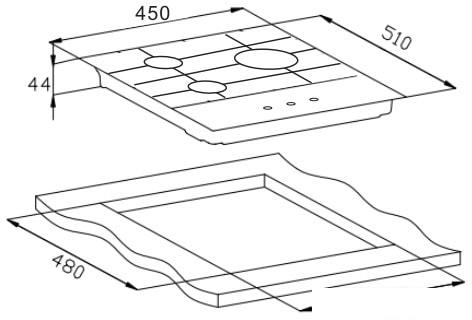 Варочная панель Weissgauff HGG 451 BFH