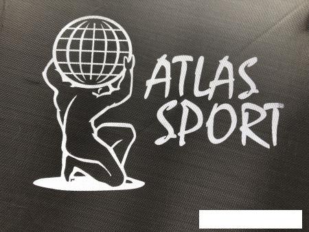 Батут Atlas Sport 490 см - 16ft Pro (с лестницей, внешняя сетка, сливовый)
