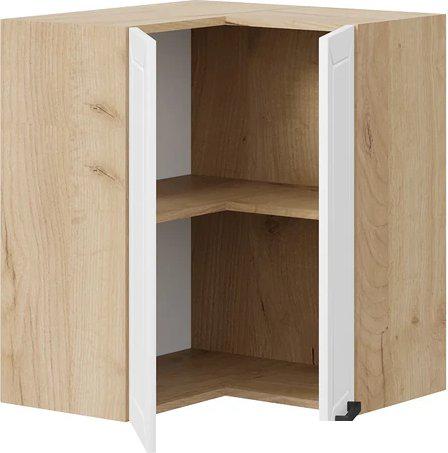 Шкаф навесной Трия Лорас 1В6УП (дуб крафт золотой/холст белый)