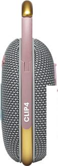 Беспроводная колонка JBL Clip 4 (серый/золотистый)