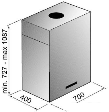 Кухонная вытяжка Korting KHA7950X Cube