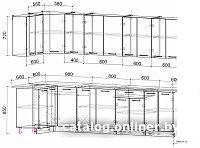 Готовая кухня Интерлиния Мила Лайт 1.2x3.0 (белый платинум/белый платинум/дуб бунратти) Готовая кухня Интерлиния Мила Лайт 1.2x3.0 (белый платинум/белый платинум/дуб бунратти)