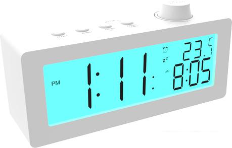 Настольные часы Ritmix CAT-111 (белый)