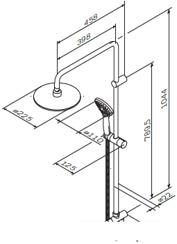 Душевая система AM.PM ShowerSpot F0790000
