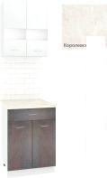 Готовая кухня Кортекс-мебель Корнелия Экстра 60р1ш2д (белый/береза/королевский опал) Готовая кухня Кортекс-мебель Корнелия Экстра 60р1ш2д (белый/береза/королевский опал)