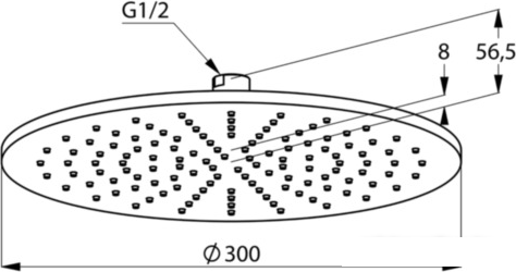 Верхний душ Kludi A-Qa 6433087-00